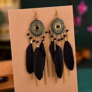 Boho Tassel Drop Earrings